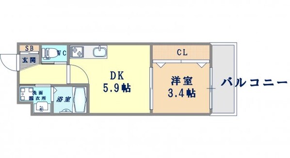 エタンセルあびこの物件間取画像